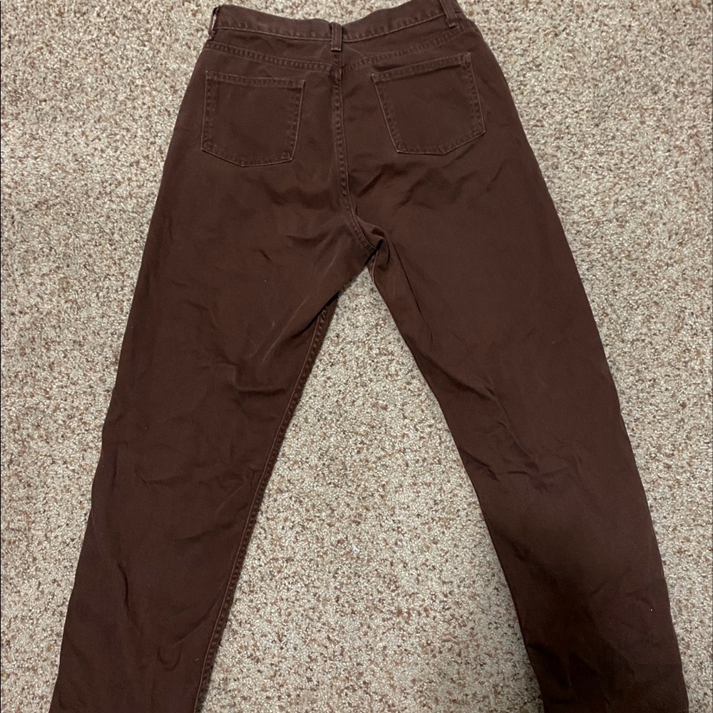 L.L Bean brown mom jeans